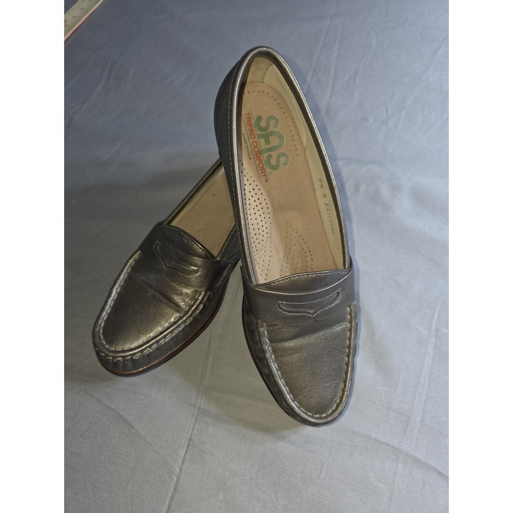 SAS pewter Loafers Tripad Comfort Sz 7.5